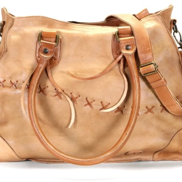 NEW~Bed/Stu Bruna Handcrafted Leather Shoulder Bag - Picture 2 of 9